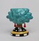 Ceramic African American Lady with Blue Hair Makeup Brush, Utensil Holder, Home Décor, Gift for Her, Mom, Friend, or Coworker, Vanity Décor